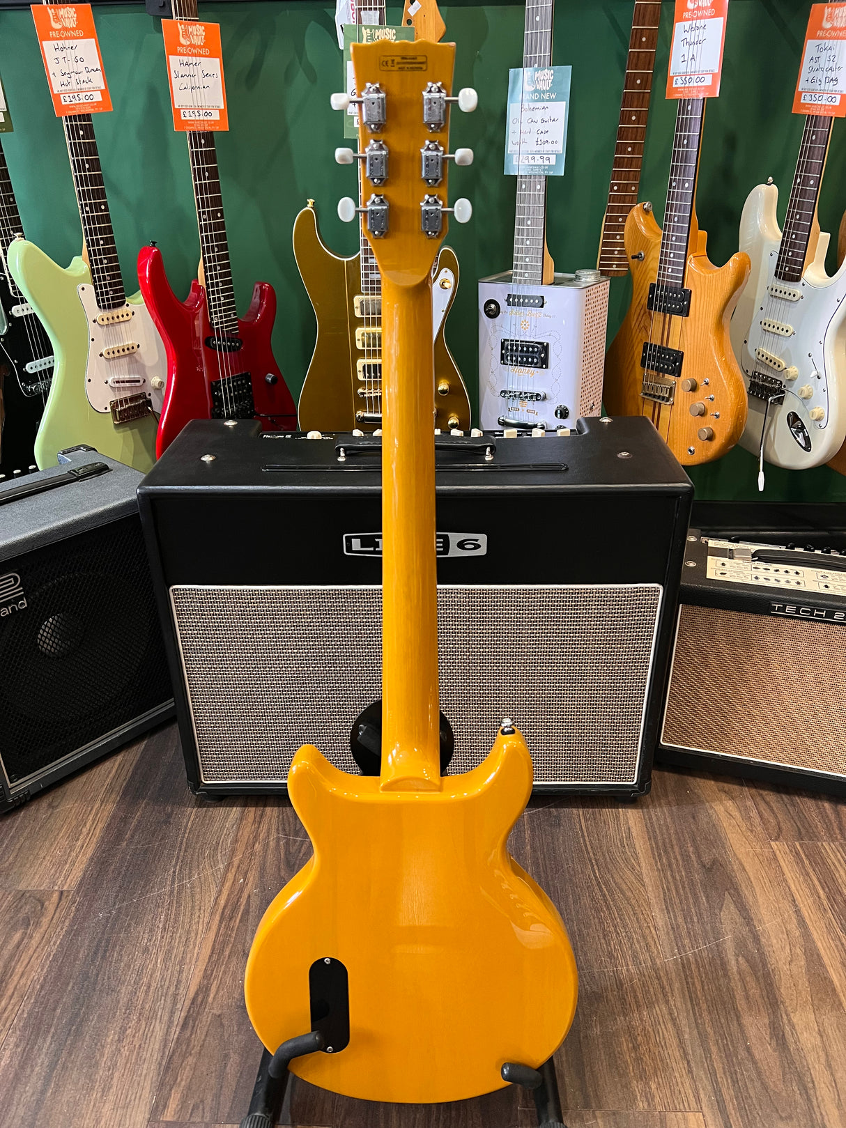 Harley Benton DC Junior FAT TV Yellow (Pre-Owned) - Music Vault