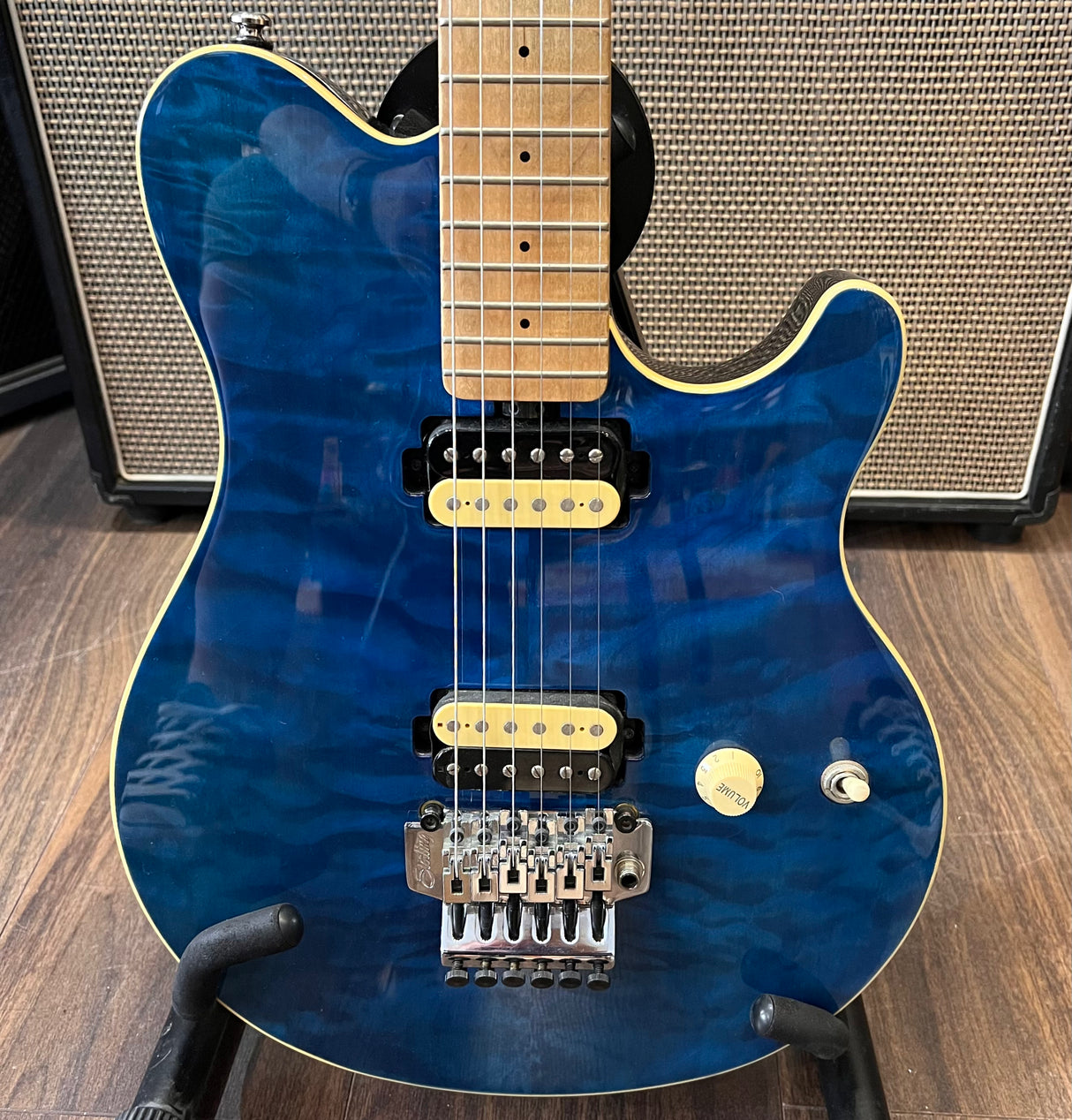 Sterling Music Man Axis AX4 Trans Blue (Pre-Owned)