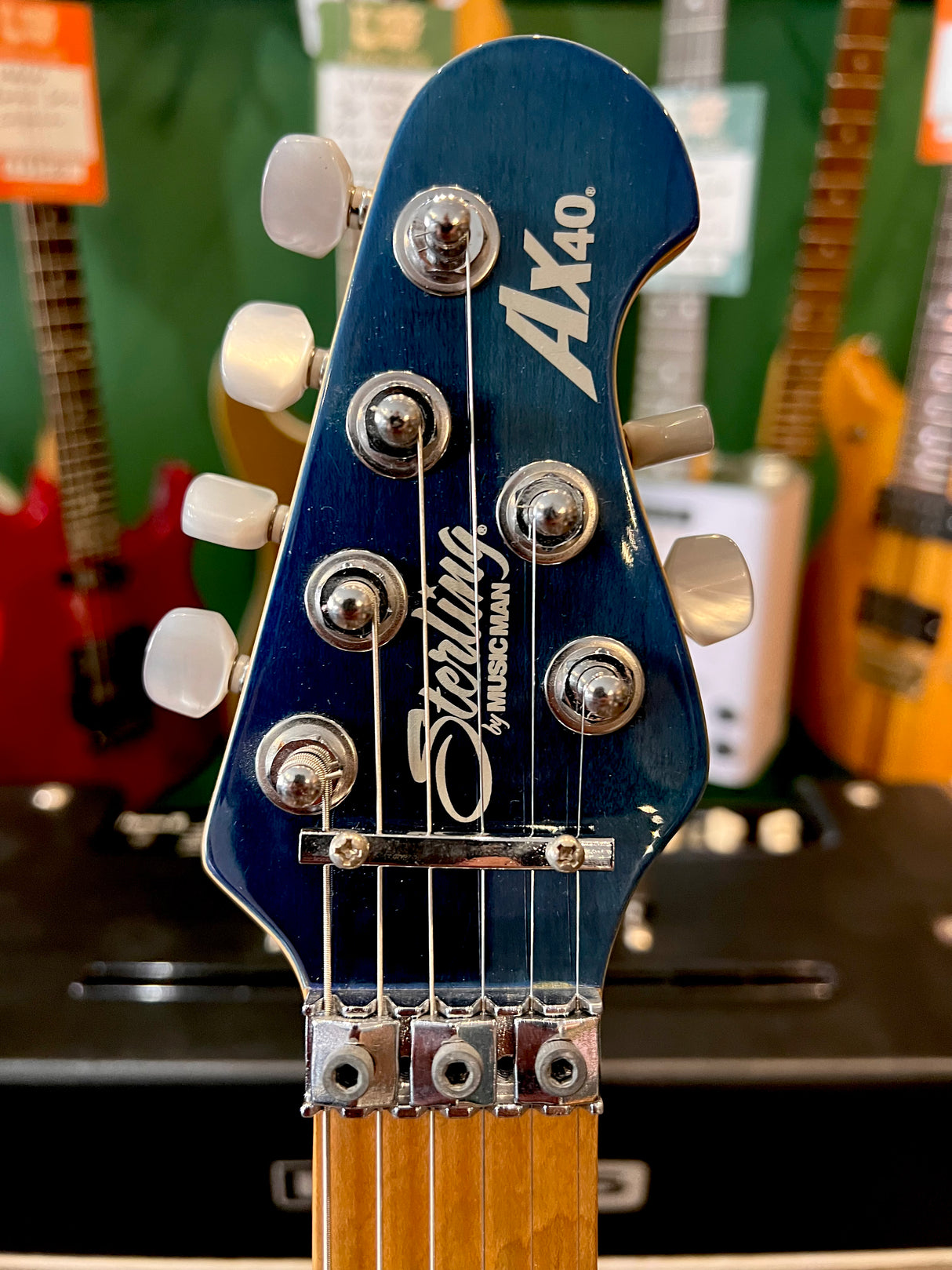 Sterling Music Man Axis AX4 Trans Blue (Pre-Owned)