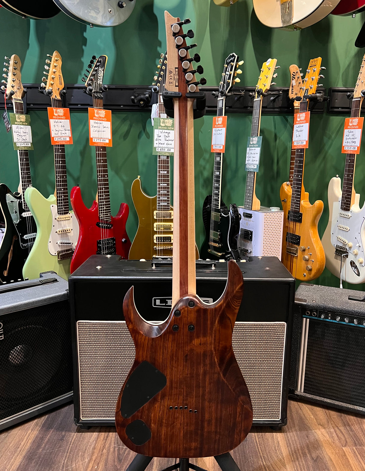 Ibanez Iron Label RGAIX6U Antique Brown Stain (Pre-Owned) - Music Vault