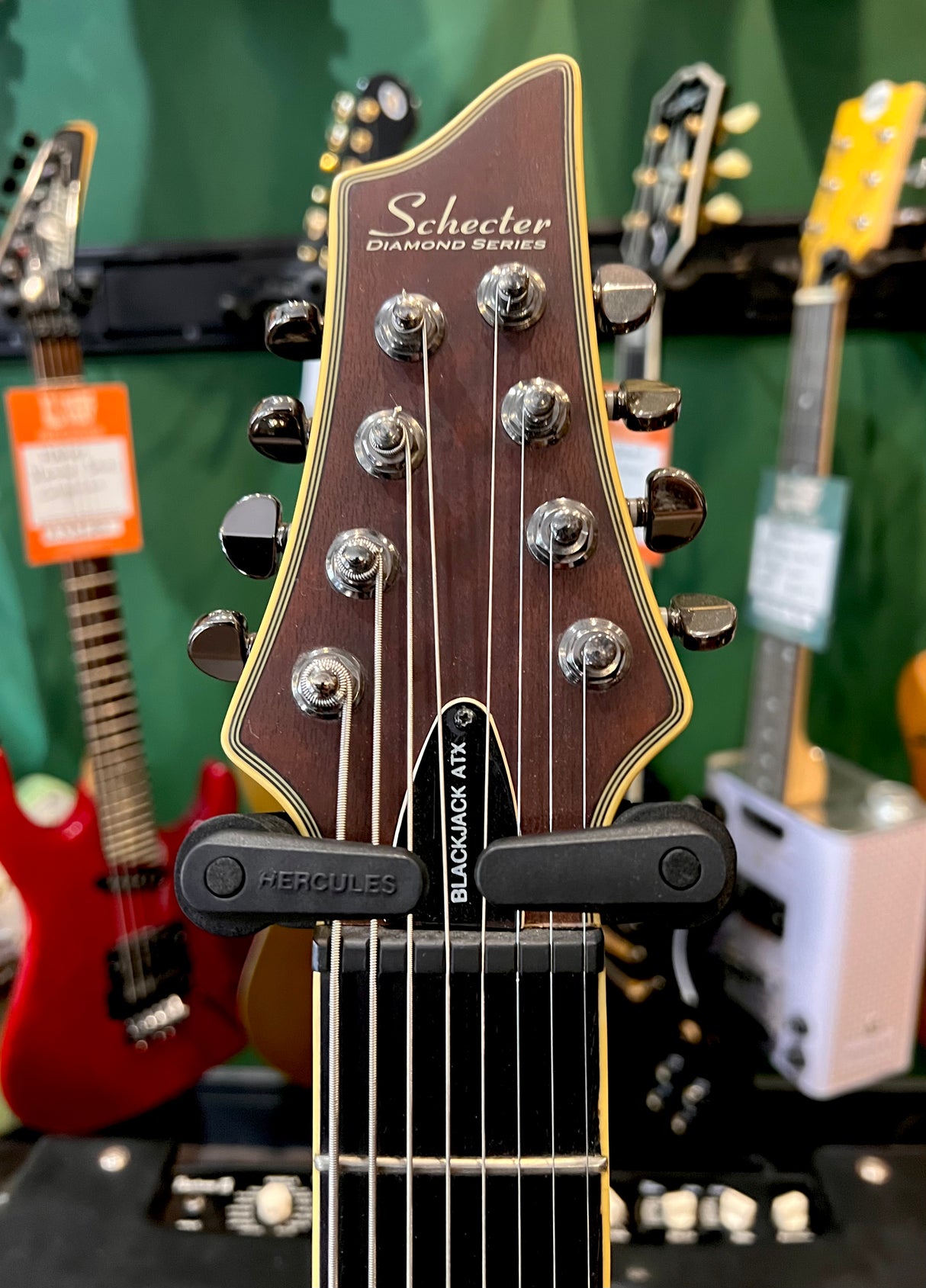 Schecter Blackjack ATX8 C-8 Walnut Satin (Pre-Owned) - Music Vault