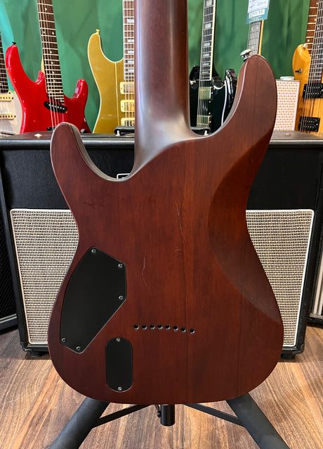 Schecter Blackjack ATX8 C-8 Walnut Satin (Pre-Owned) - Music Vault