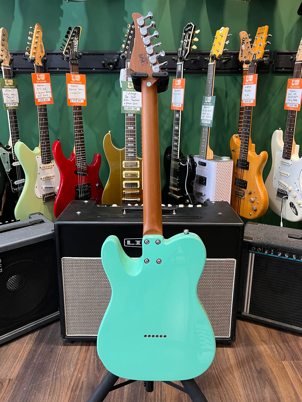 EART E-TT72 Thinline Telecaster Surf Green (Pre-Owned) - Music Vault