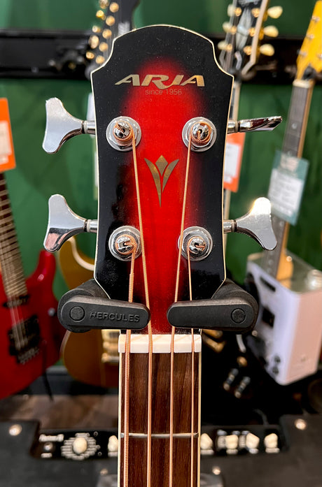 Aria AMB-50B Electro Acoustic Bass Red (Pre-Owned) - Music Vault