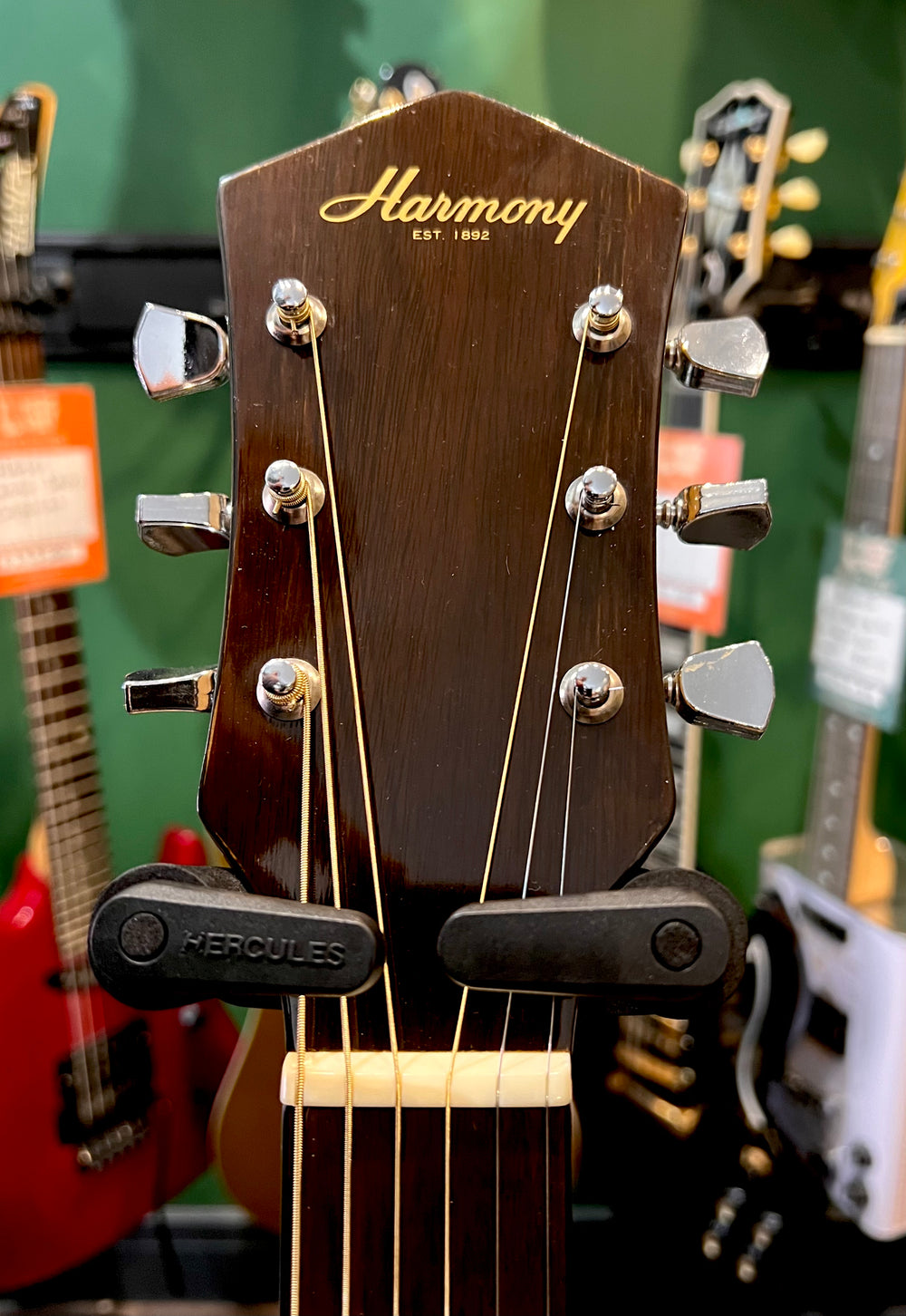 Harmony H6565N Dreadnought Acoustic Natural (Pre-Owned) - Music Vault
