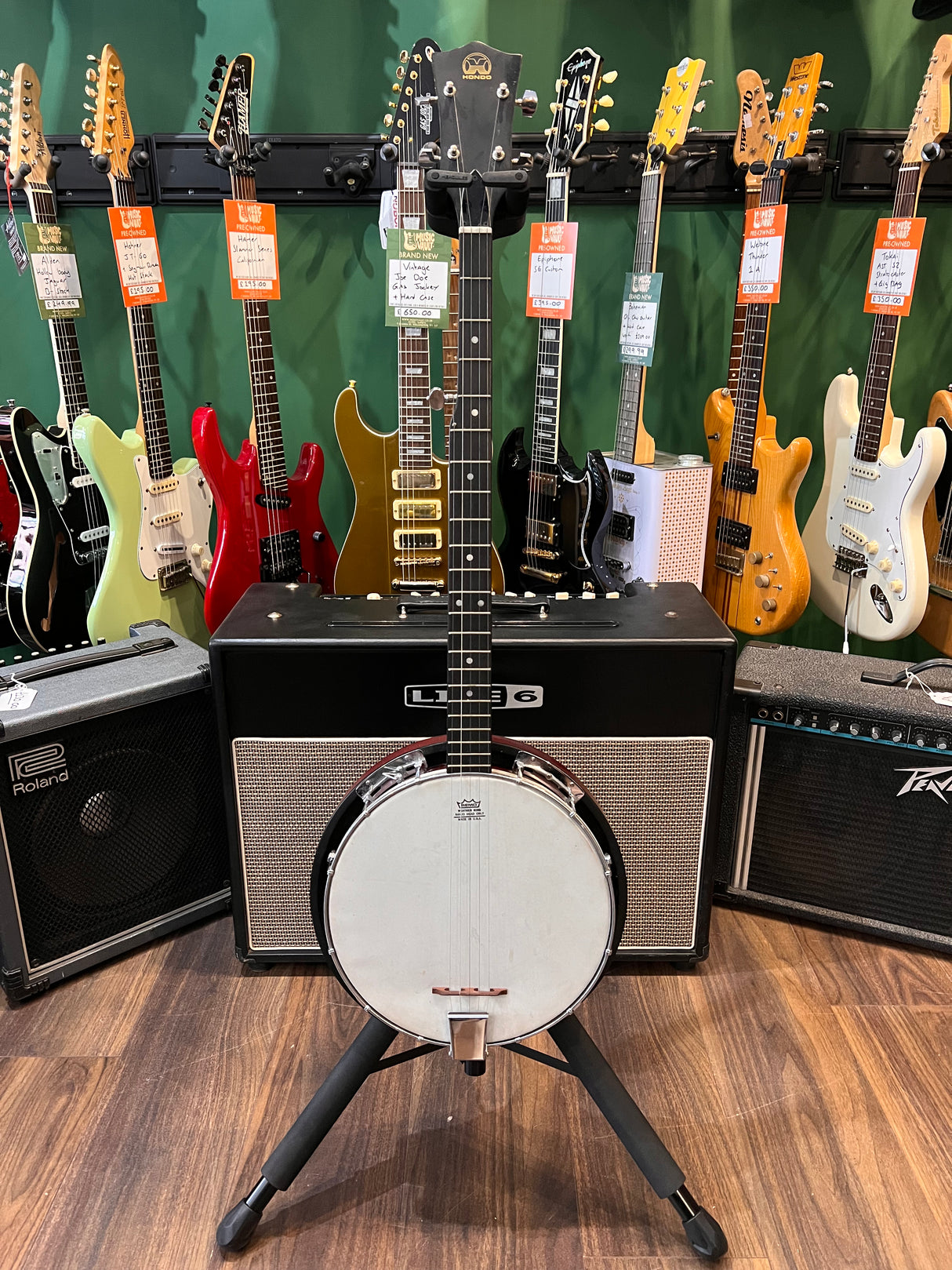 Hondo HB-5A 5 String Banjo (Pre-Owned) - Music Vault