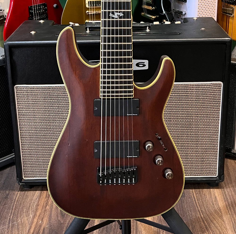 Schecter Blackjack ATX8 C-8 Walnut Satin (Pre-Owned) - Music Vault