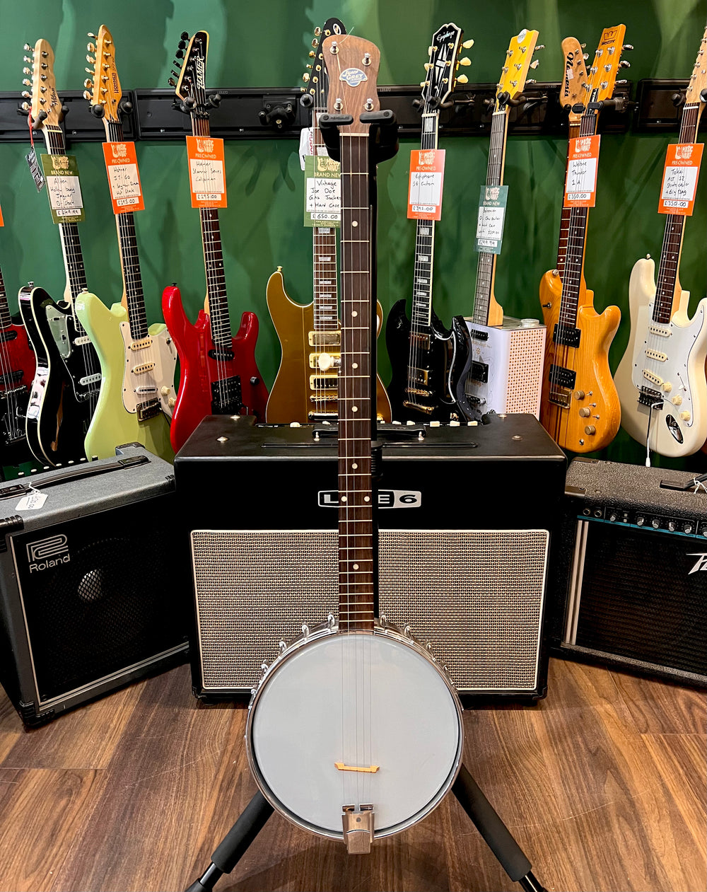 John Grey Long Neck 5 String Banjo (Pre-Owned) - Music Vault