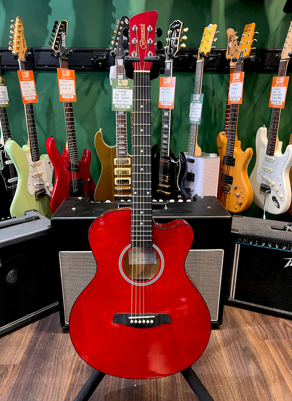 Brunswick BTK30DR Electro Acoustic Red (Pre-Owned) - Music Vault