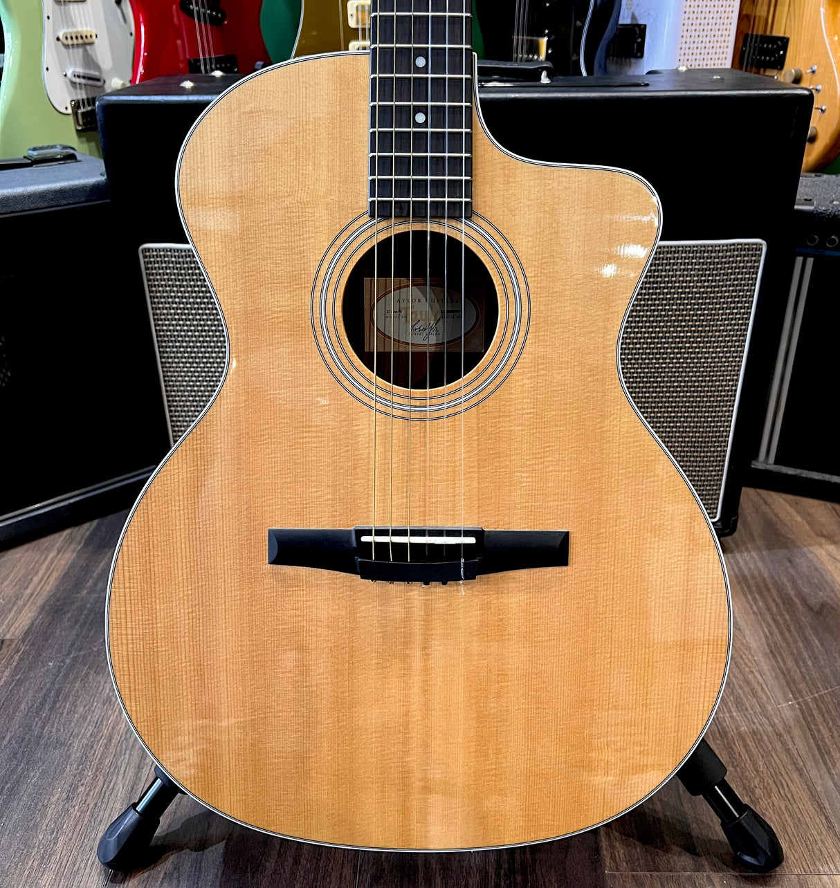 Taylor 214ce-N Grand Auditorium Cutaway Classical Electro Acoustic (Pre-Owned) - Music Vault