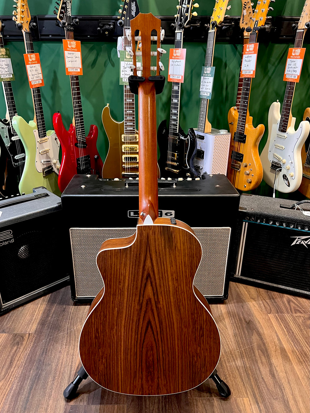 Taylor 214ce-N Grand Auditorium Cutaway Classical Electro Acoustic (Pre-Owned) - Music Vault