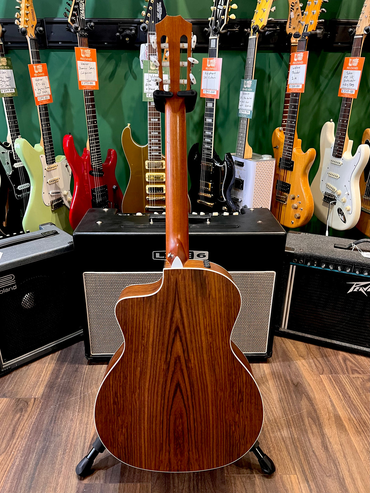 Taylor 214ce-N Grand Auditorium Cutaway Classical Electro Acoustic (Pre-Owned) - Music Vault