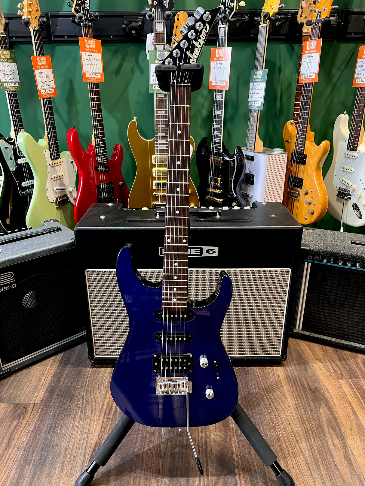 Jackson JS20 dinky Blue (Pre-Owned) - Music Vault