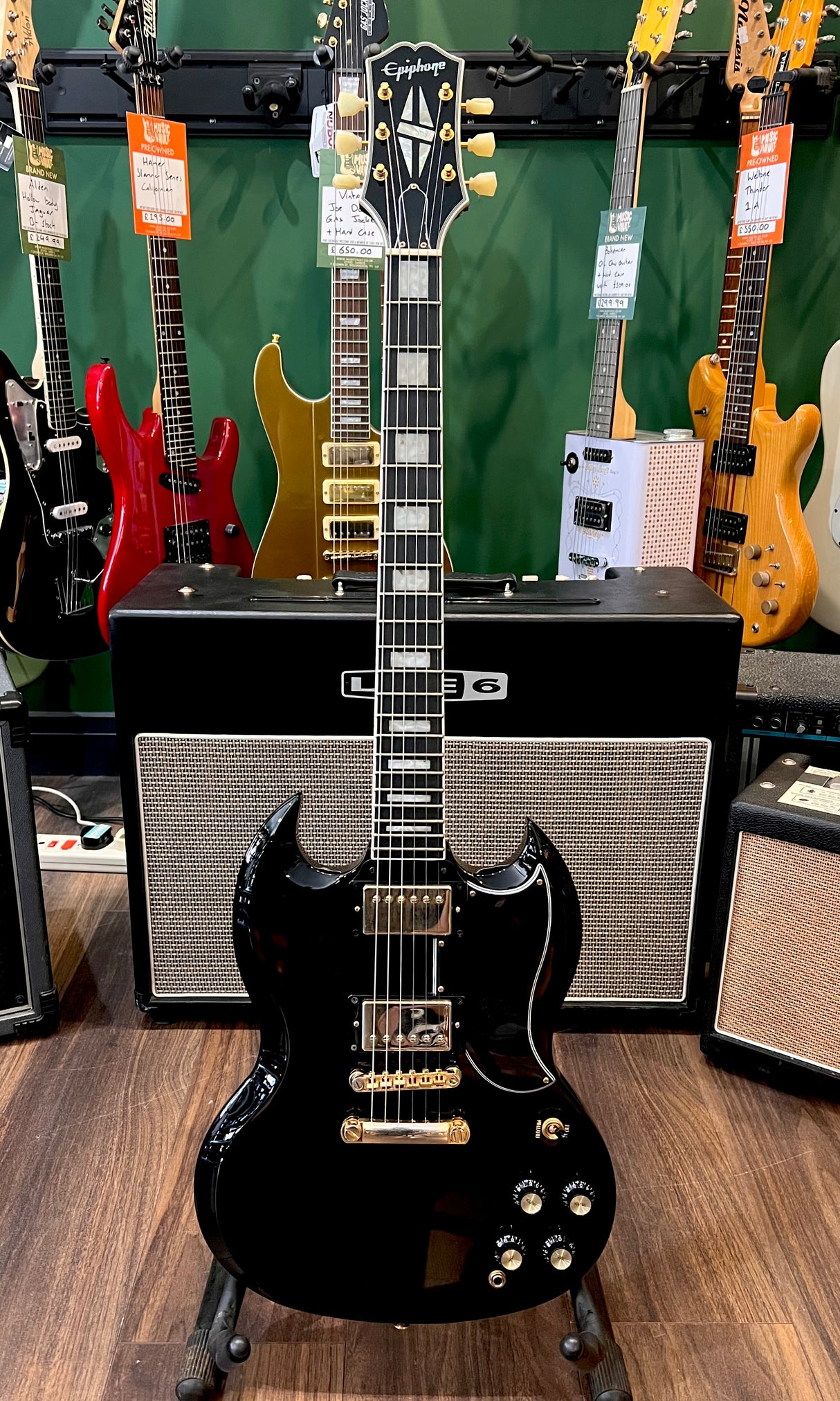 Epiphone SG Custom Ebony (Pre-Owned) - Music Vault