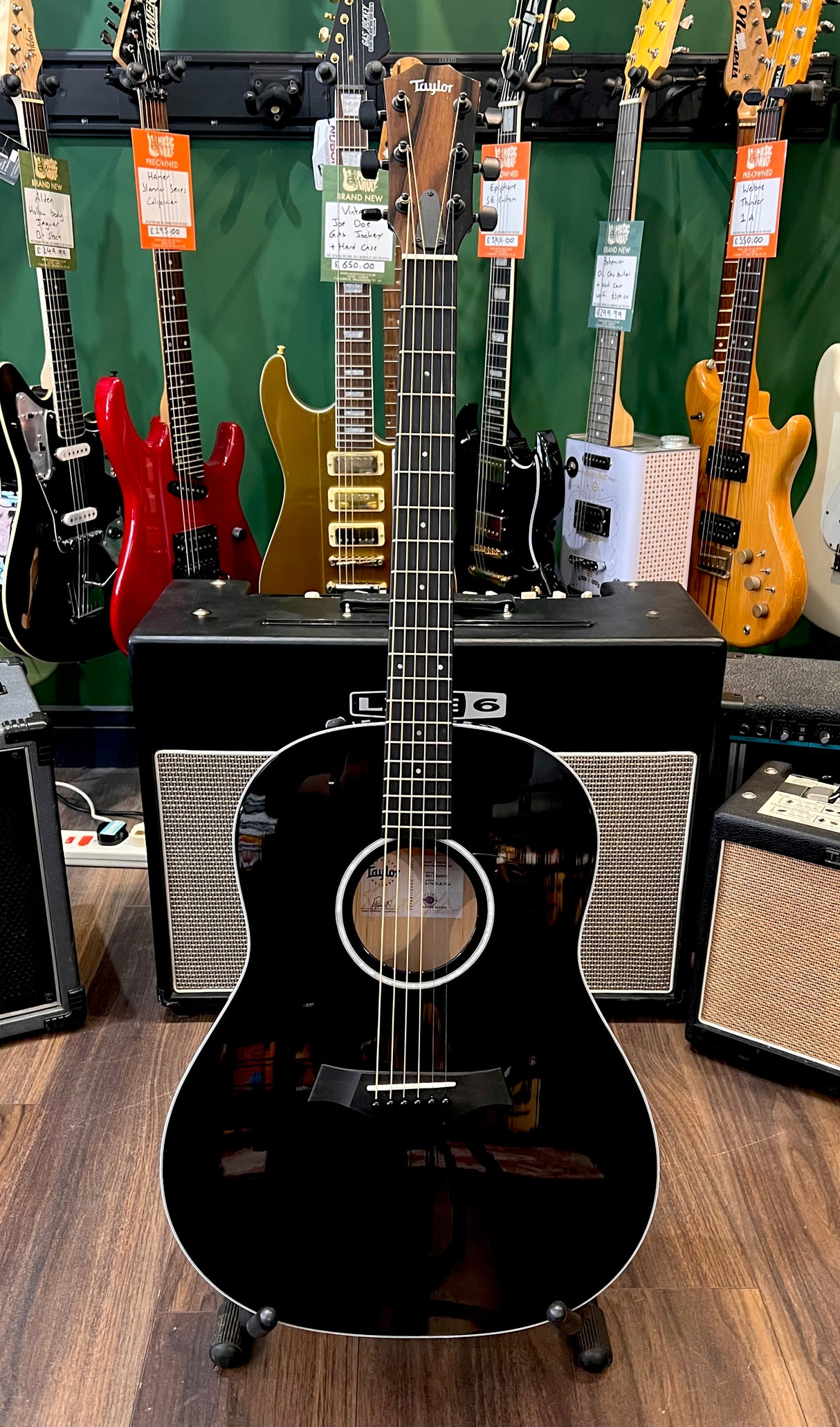 Taylor 217e-BLK Plus Electro Acoustic Black (Pre-Owned) - Music Vault