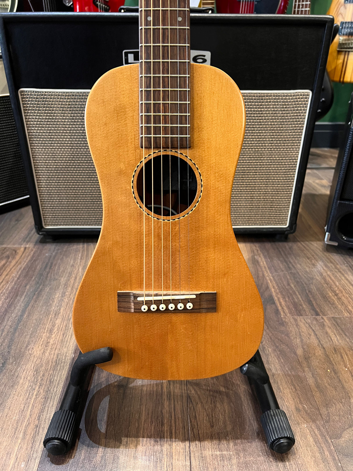 SX TG1 Travel Acoustic Guitar + Fishman Sonitone (Pre-Owned)