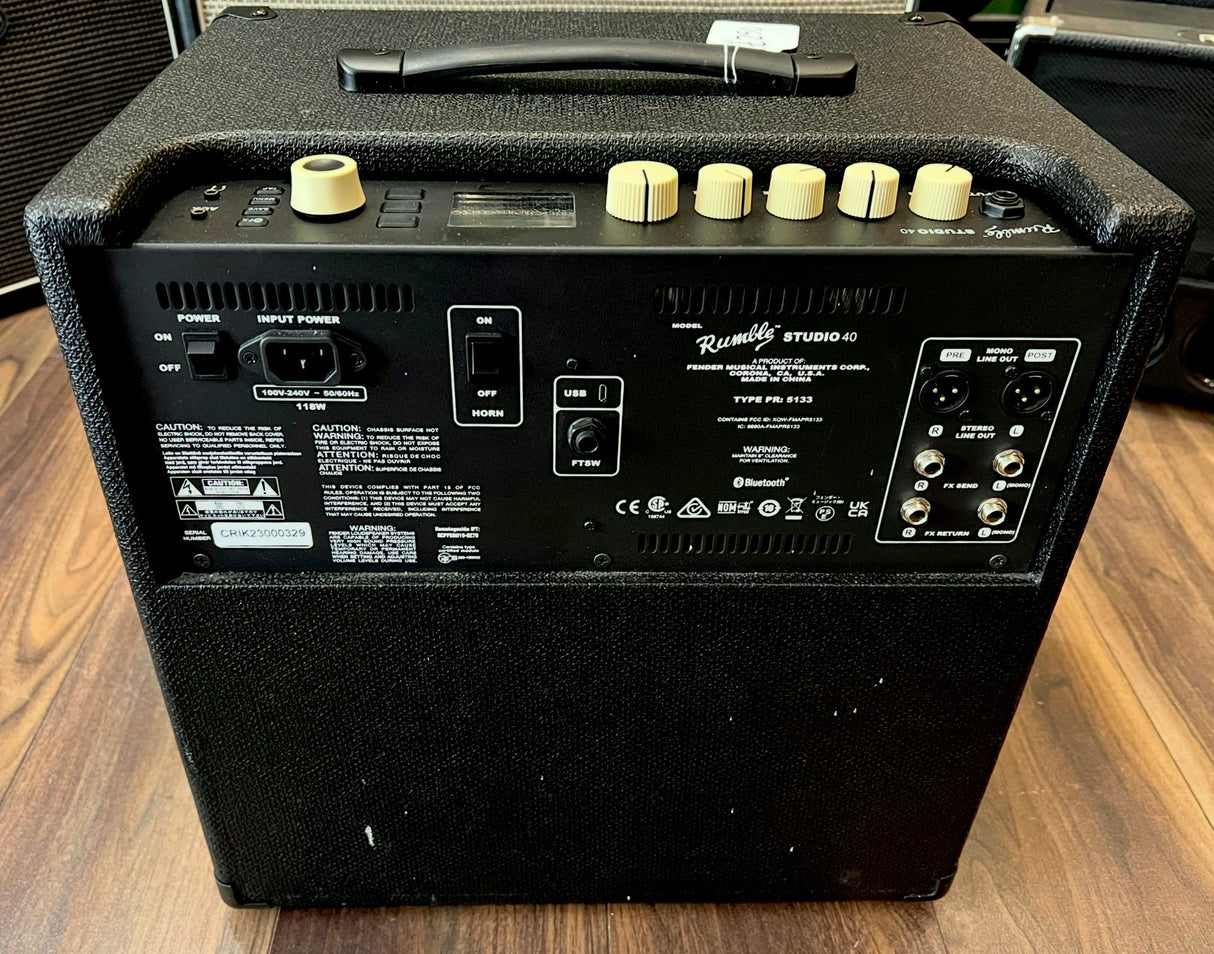Fender Rumble Studio 40 Bass Combo Amplifier (Pre-Owned)