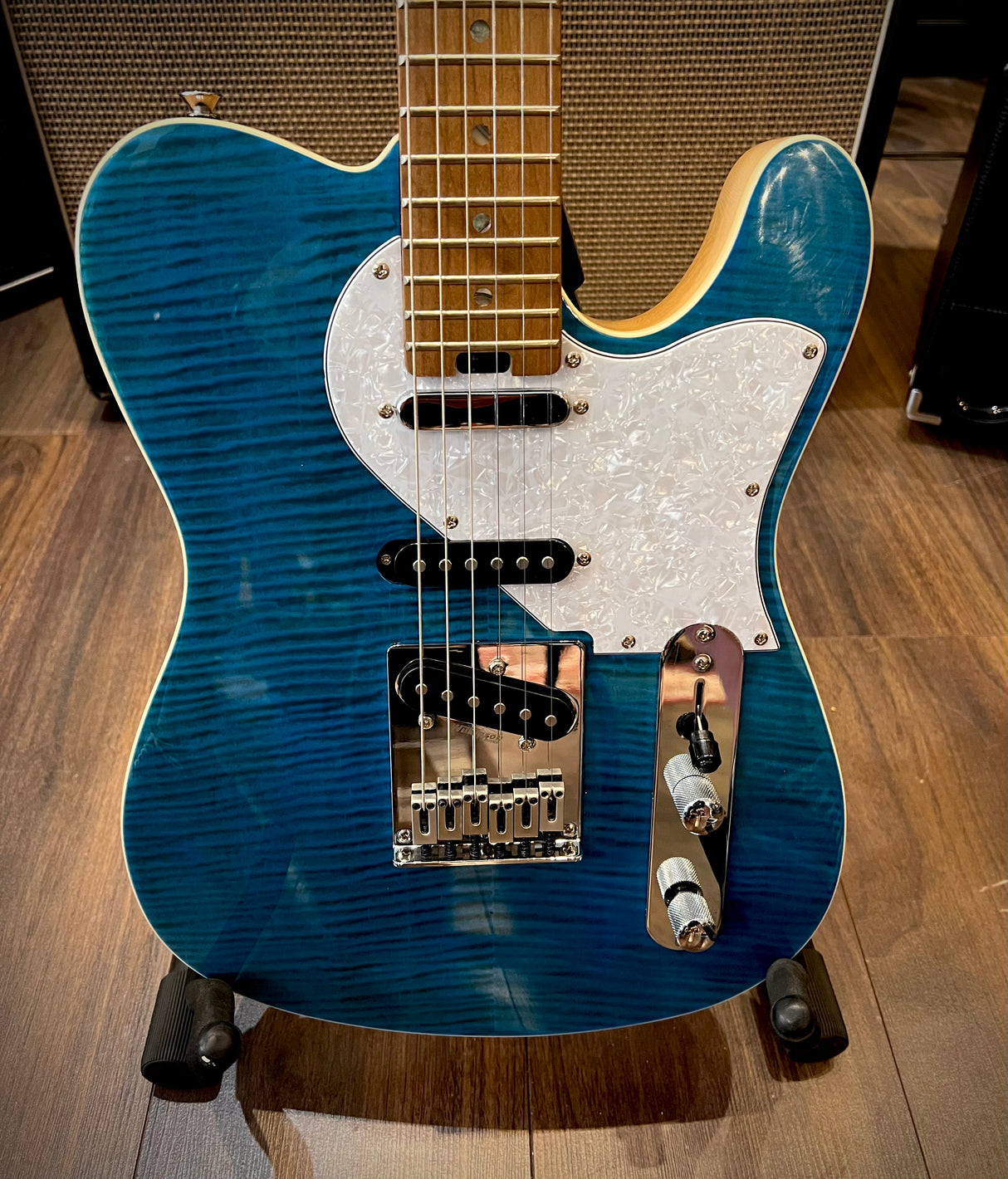 Aria 615 MKII Nashville Telecaster Turquoise Blue (Pre-Owned)