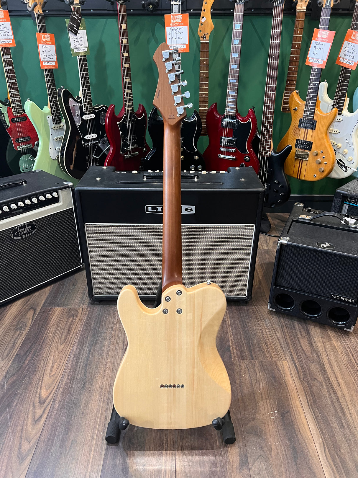 Aria 615 MKII Nashville Telecaster Turquoise Blue (Pre-Owned)