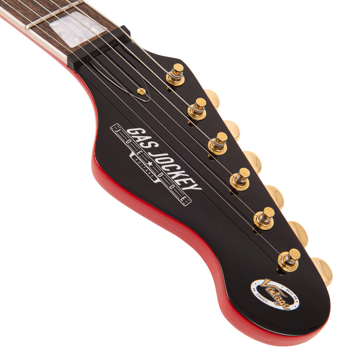 Joe Doe By Vintage Gas Jockey Electric Guitar Pump Red + Hard Case