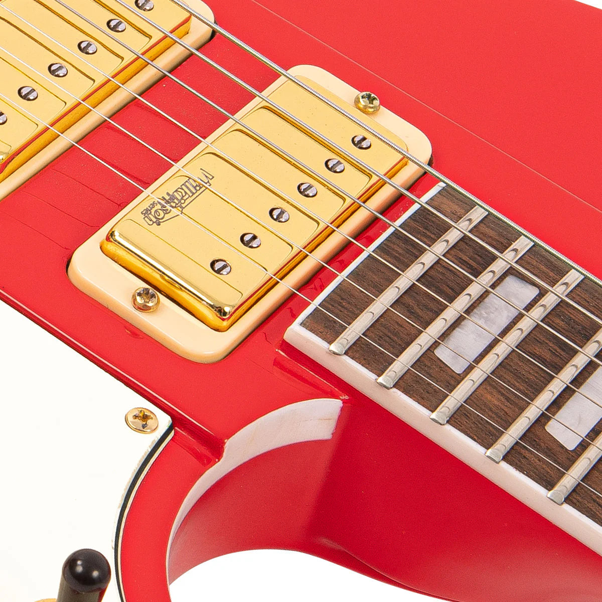 Joe Doe By Vintage Gas Jockey Electric Guitar Pump Red + Hard Case