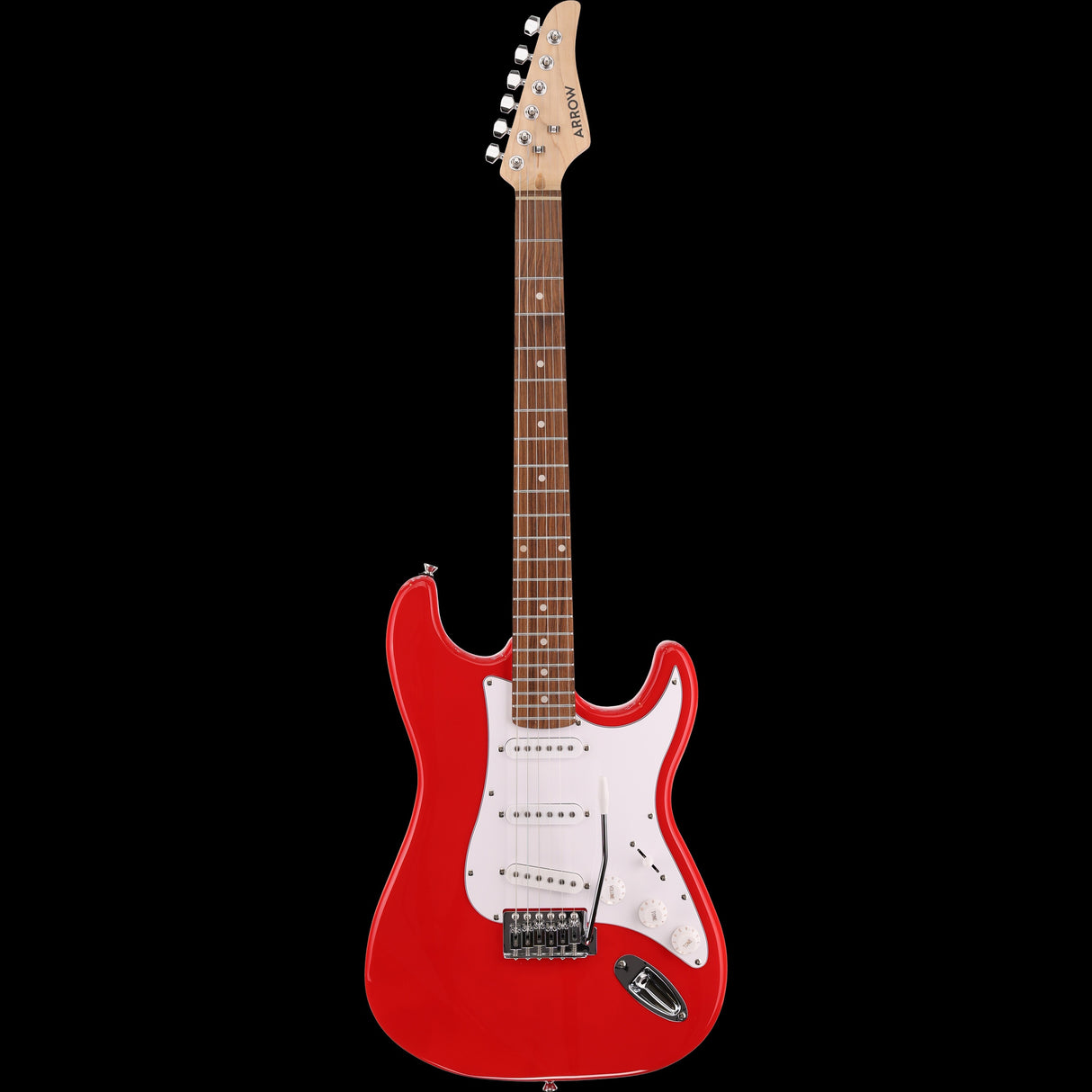 Arrow Guitars Tonecaster 111 Double Cutaway Electric Guitar Rooster Red