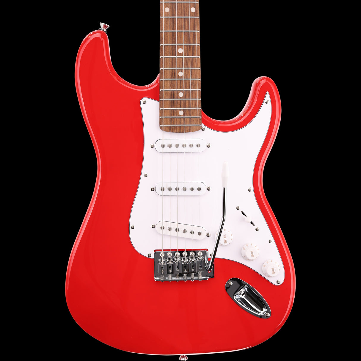 Arrow Guitars Tonecaster 111 Double Cutaway Electric Guitar Rooster Red