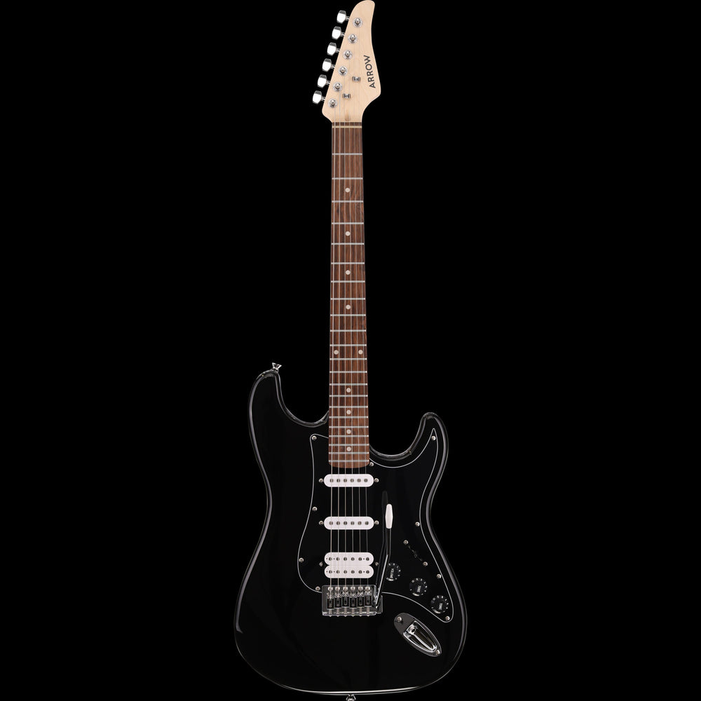 Arrow Guitars Tonecaster 211 Double Cutaway Electric Guitar Abyss Black