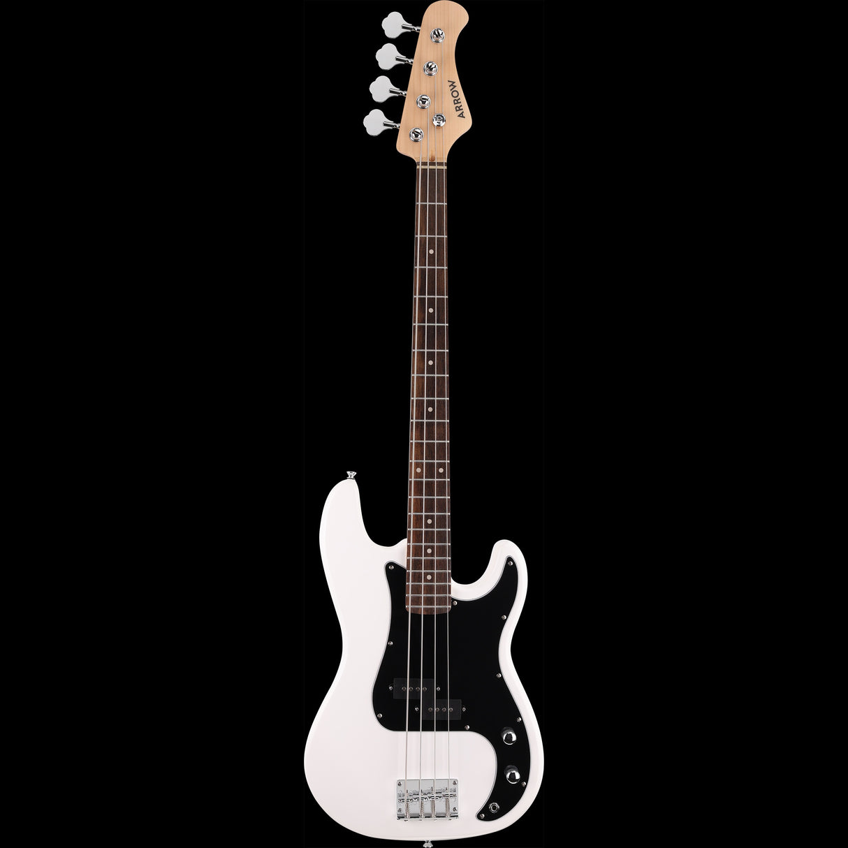 Arrow Guitars Session Precision Bass Guitar Snow White