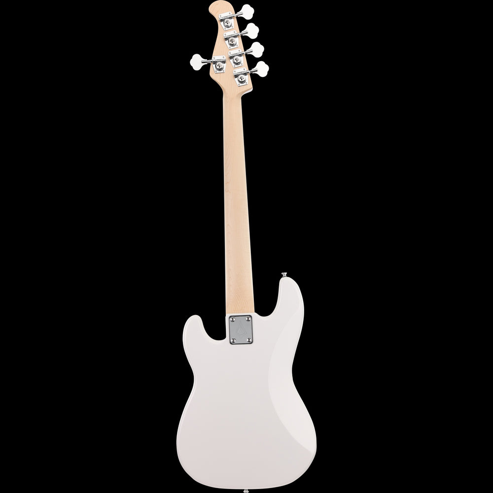 Arrow Guitars Session 5 String Precision Bass Guitar Snow White