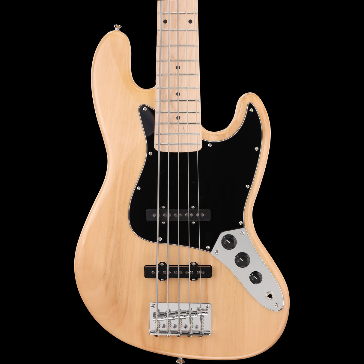 Arrow Guitars Louisiana 5 String Jazz Bass Guitar Natural