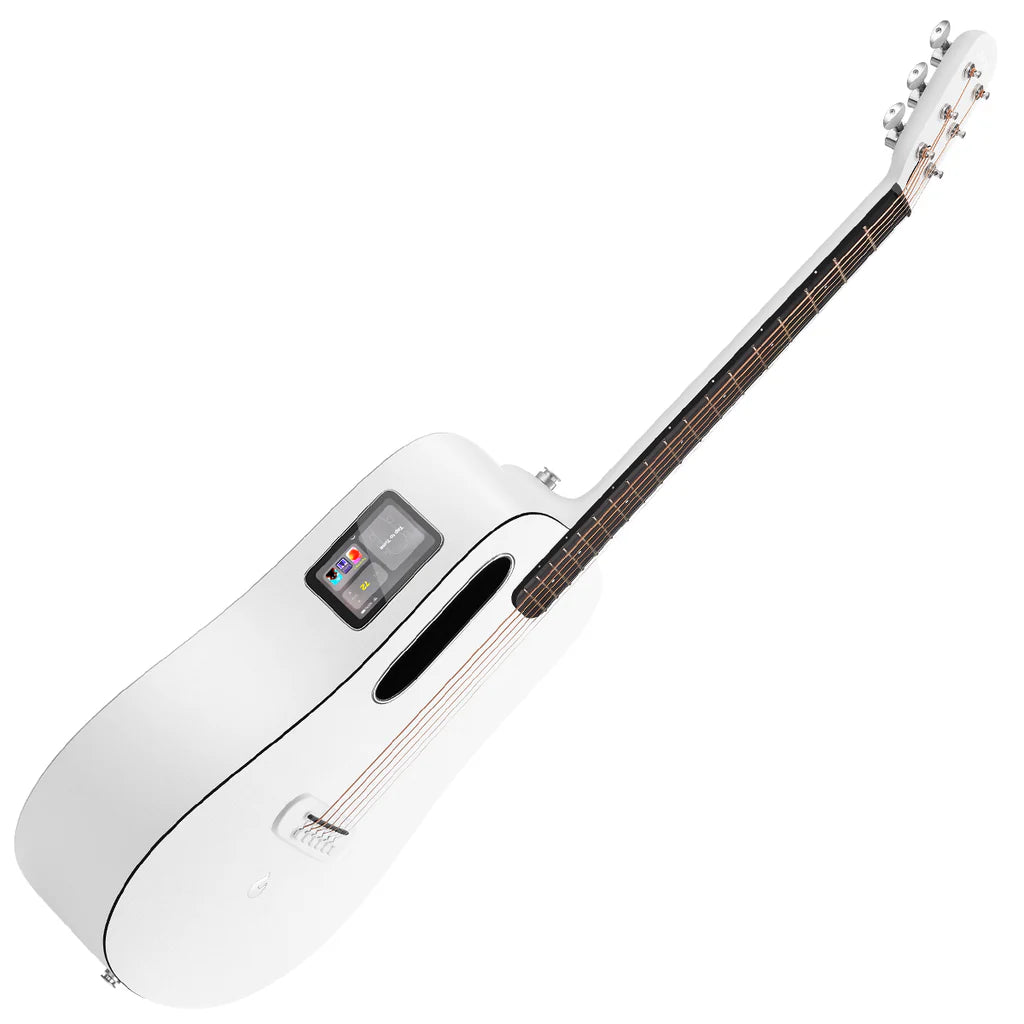 Lava Me Play Smart Electro Acoustic Guitar With Lite Bag Frost White