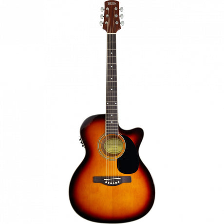 Adam Black O-2CE Electro Acoustic Guitar Brown Sunburst - Music Vault