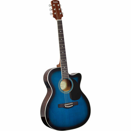 Adam Black O-2CE Electro Acoustic Guitar Trans Blue Burst - Music Vault