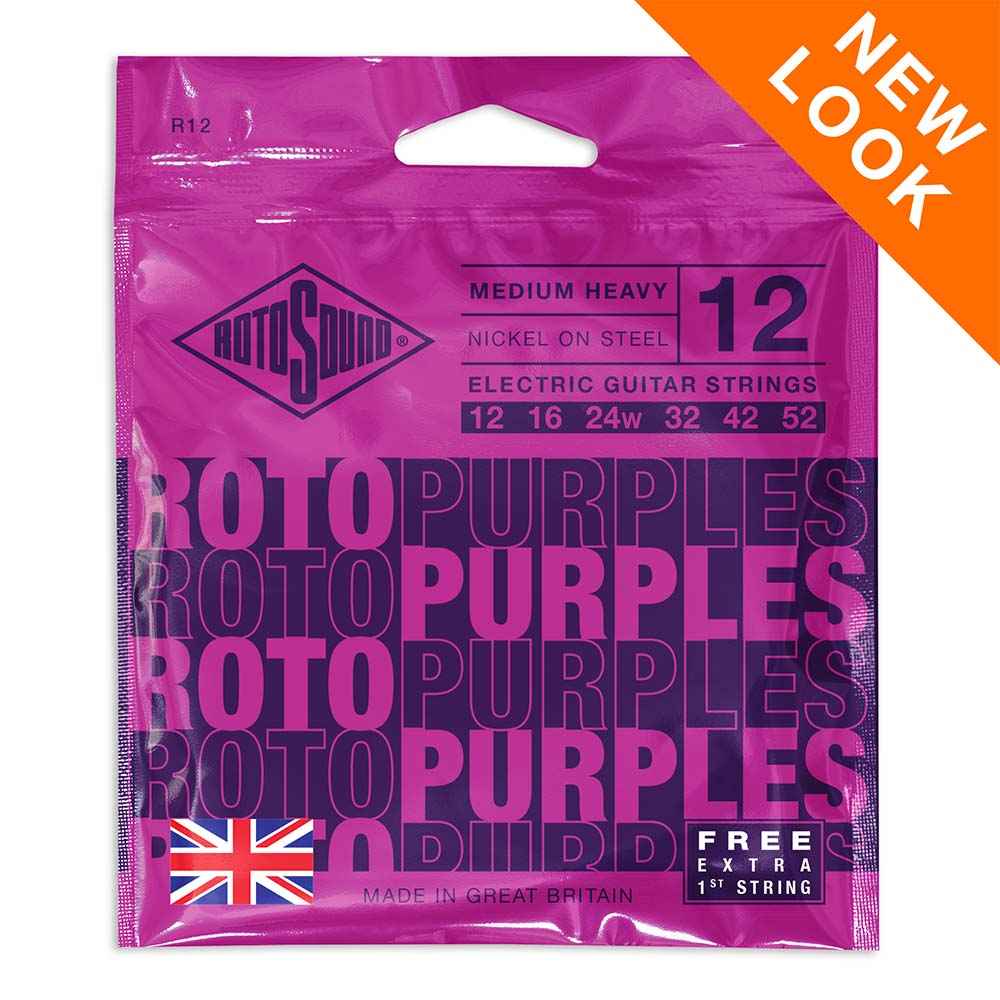 Rotosound Roto Purples Electric Guitar Strings R12 (12-52)