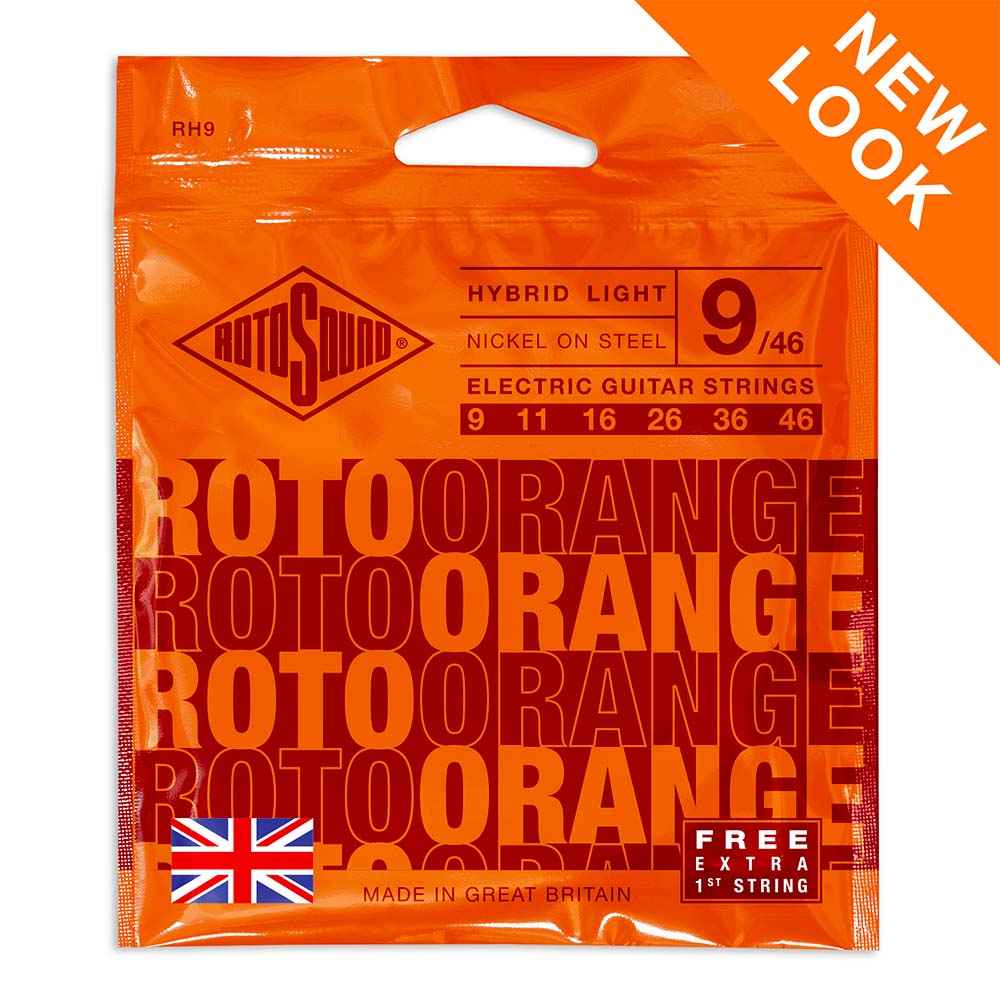 Rotosound Roto Orange Electric Guitar Strings RH9 (9-46)