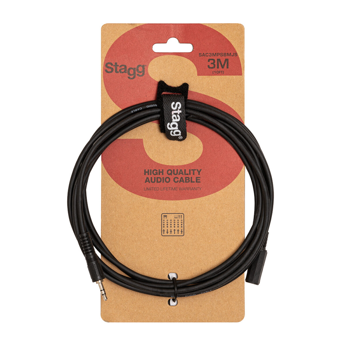 Stagg 3.5mm Stereo Jack Extension Cable