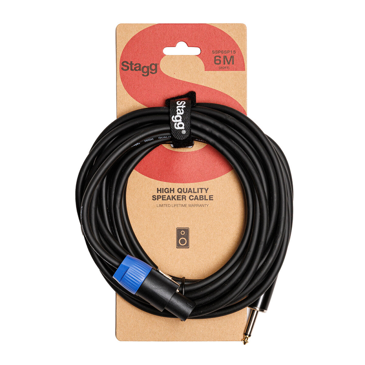 Stagg Speaker Cable, Speakon to Jack