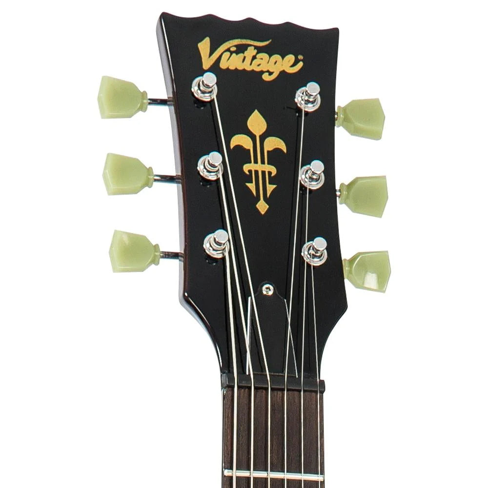 Vintage Reissued Series V100NB Electric Guitar Unbound Tobacco Sunburst - Music Vault