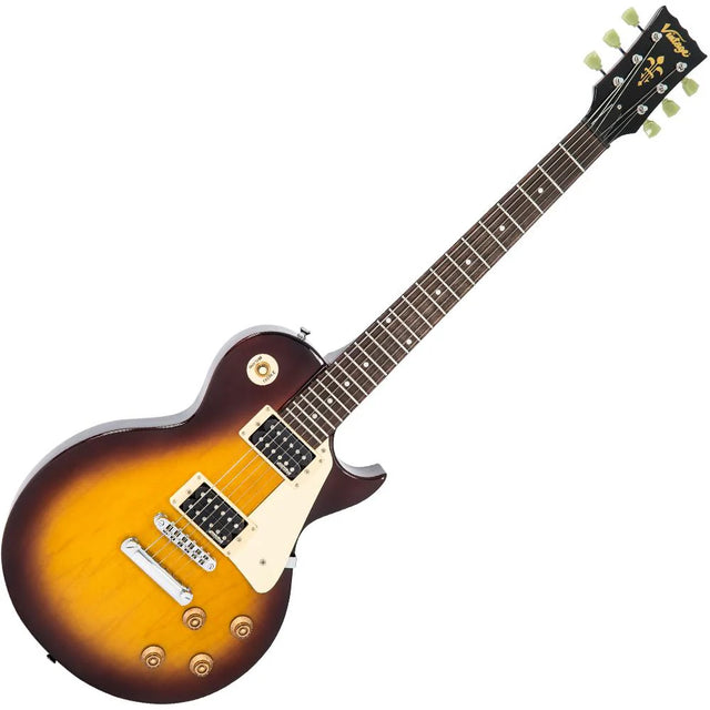 Vintage Reissued Series V100NB Electric Guitar Unbound Tobacco Sunburst - Music Vault