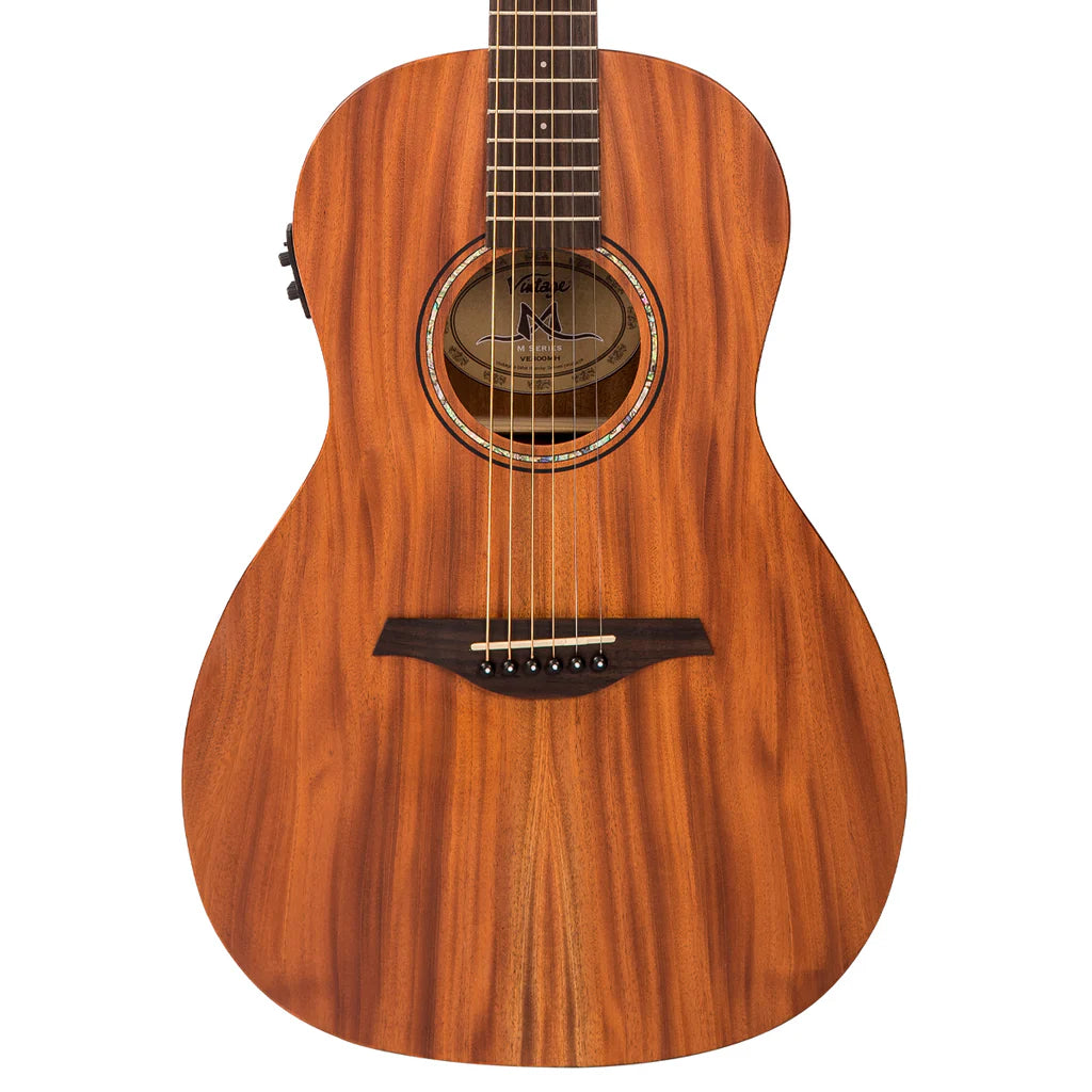 Vintage VE800MH Mahogany Series Parlour Electro Acoustic Guitar - Music Vault