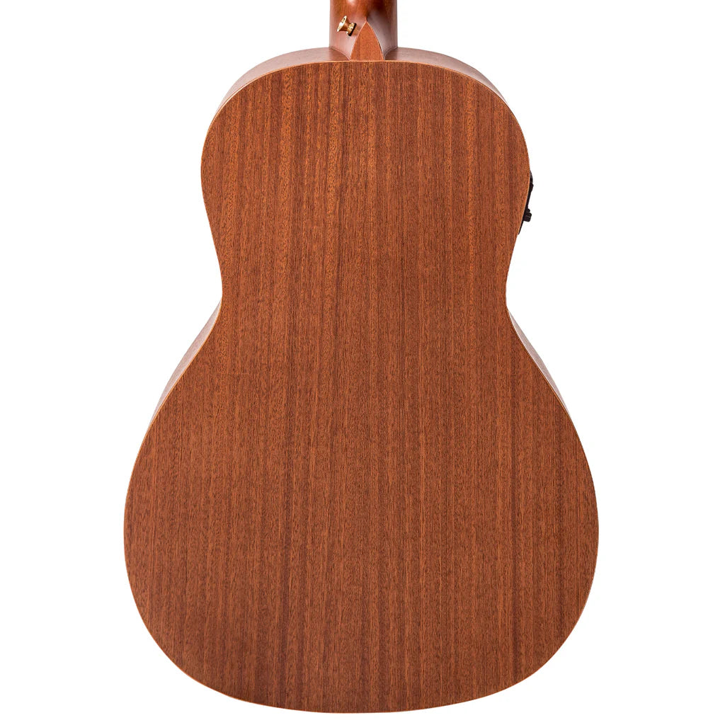 Vintage VE800MH Mahogany Series Parlour Electro Acoustic Guitar - Music Vault