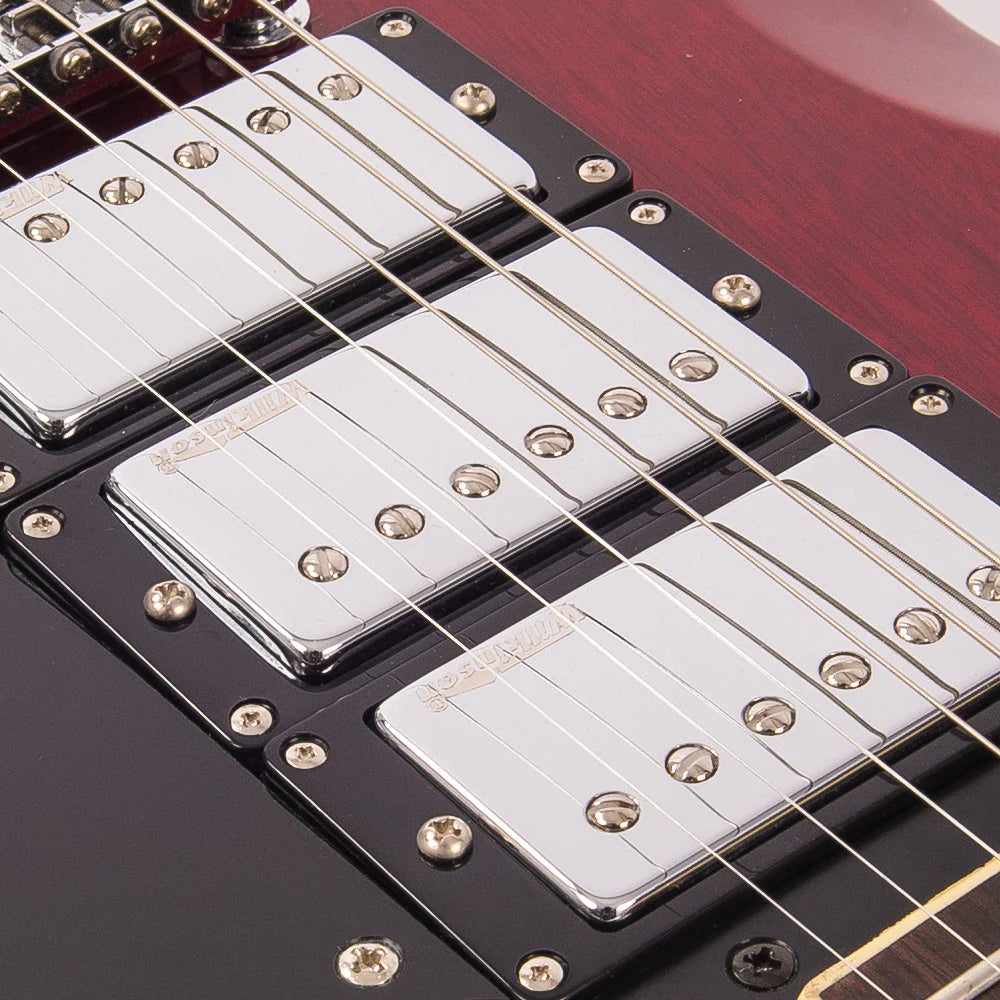 Vintage Reissued Series VS63V With Vintage Style Vibrato Cherry Red - Music Vault