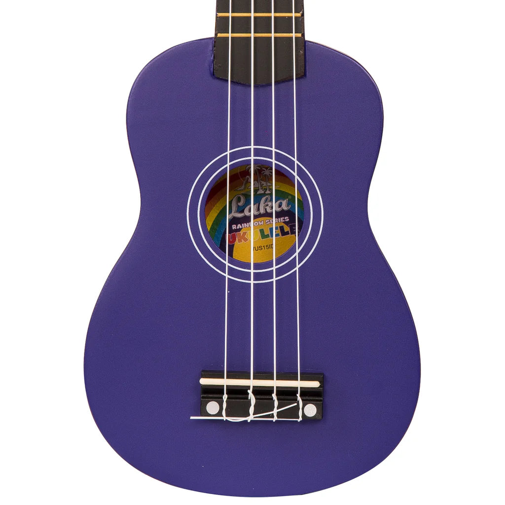 Laka Rainbow Series Soprano Ukulele Indigo - Music Vault