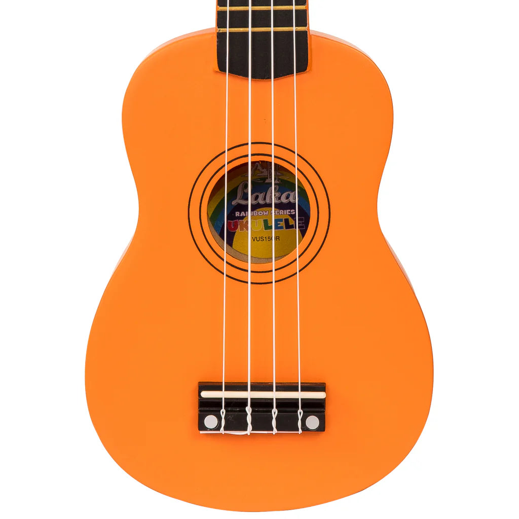 Laka Rainbow Series Soprano Ukulele Orange - Music Vault
