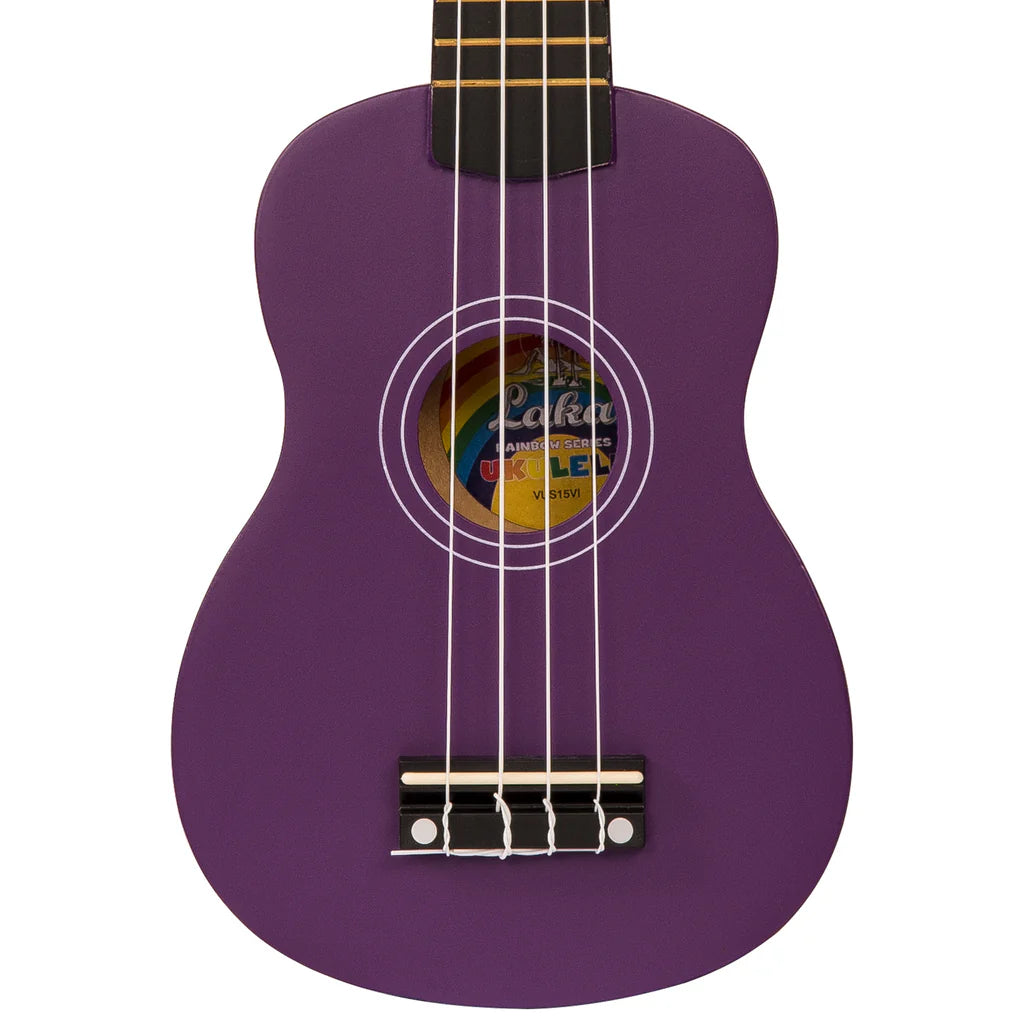 Laka Rainbow Series Soprano Ukulele Violet - Music Vault