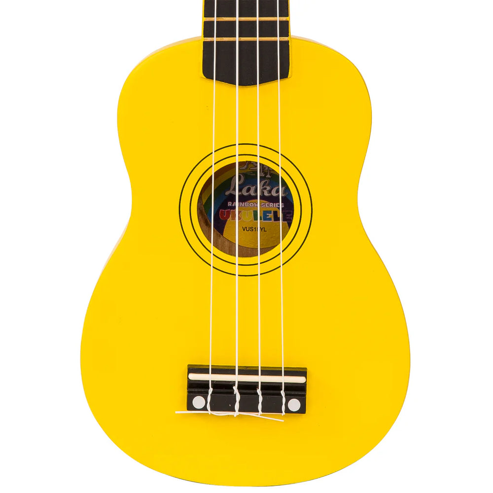 Laka Rainbow Series Soprano Ukulele Yellow - Music Vault