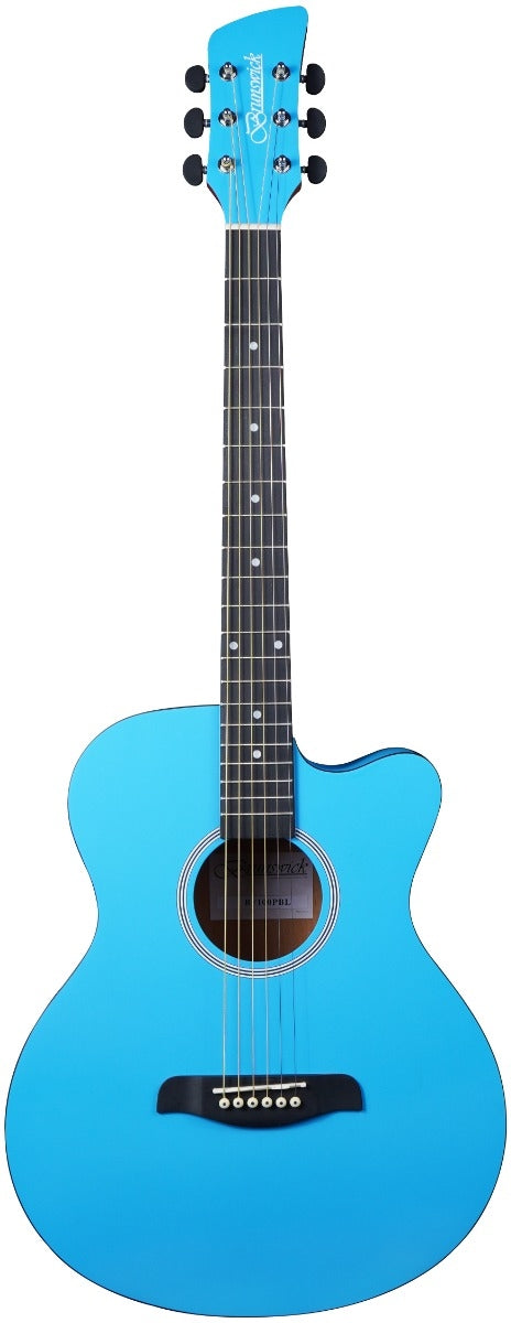 Brunswick BF100 Cutaway Auditorium Acoustic Sky Blue - Music Vault