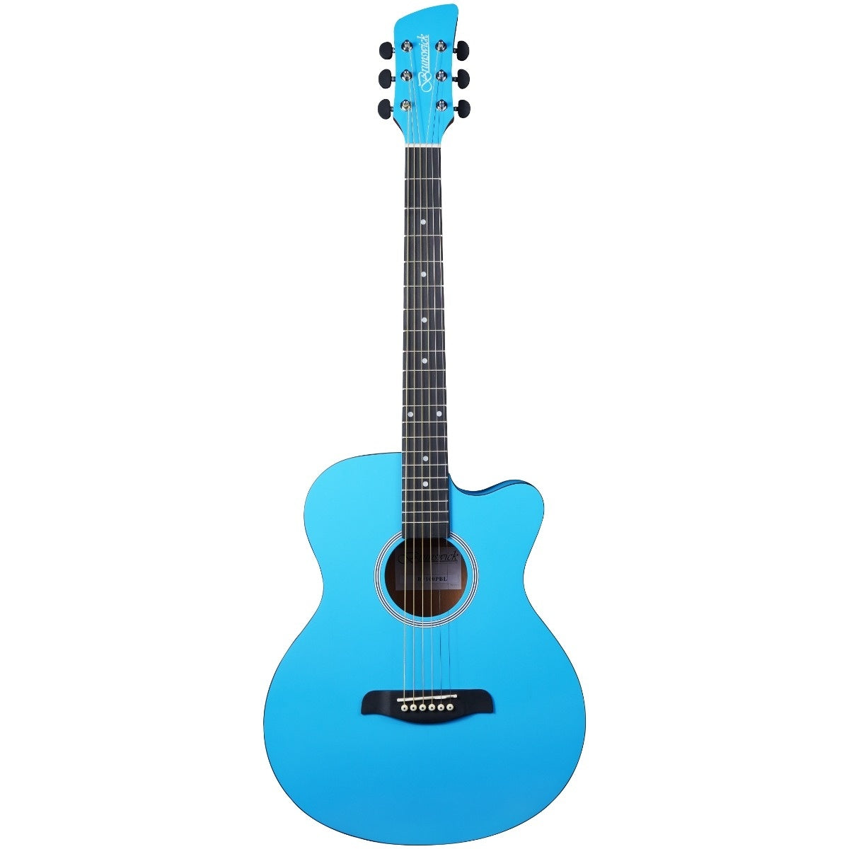 Brunswick BF100 Cutaway Auditorium Acoustic Sky Blue - Music Vault