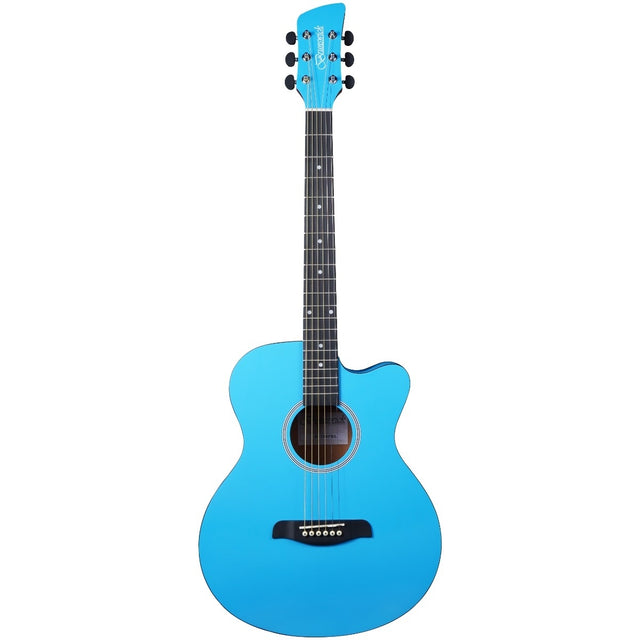Brunswick BF100 Cutaway Auditorium Acoustic Sky Blue - Music Vault